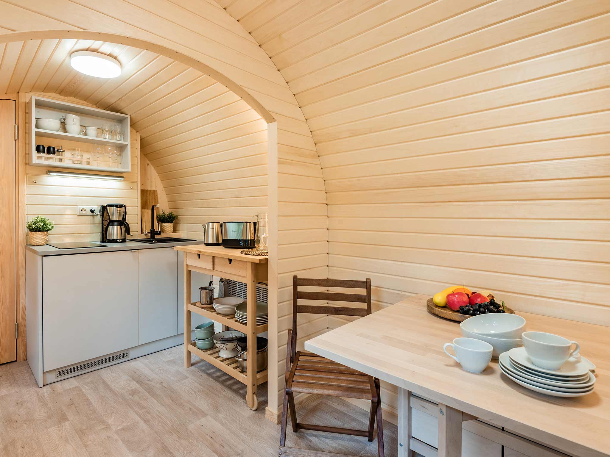 Tiny House Ostsee Usedom Bansin Essbereich
